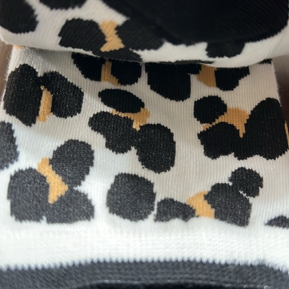 Kate Spade leopard Print/Cream Crew Socks - Picture 5 of 8